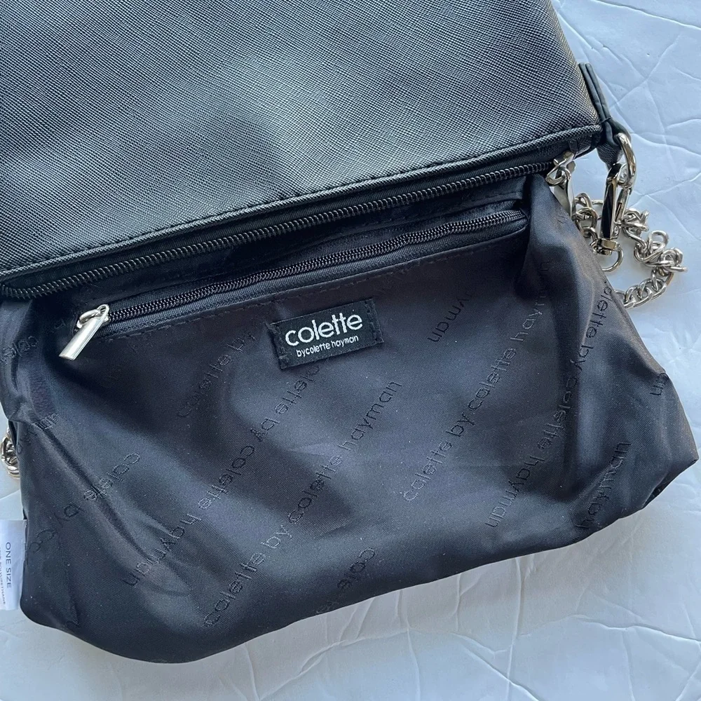 Colette Hayman Chain Strap Crossbody Bag Clutch Purse